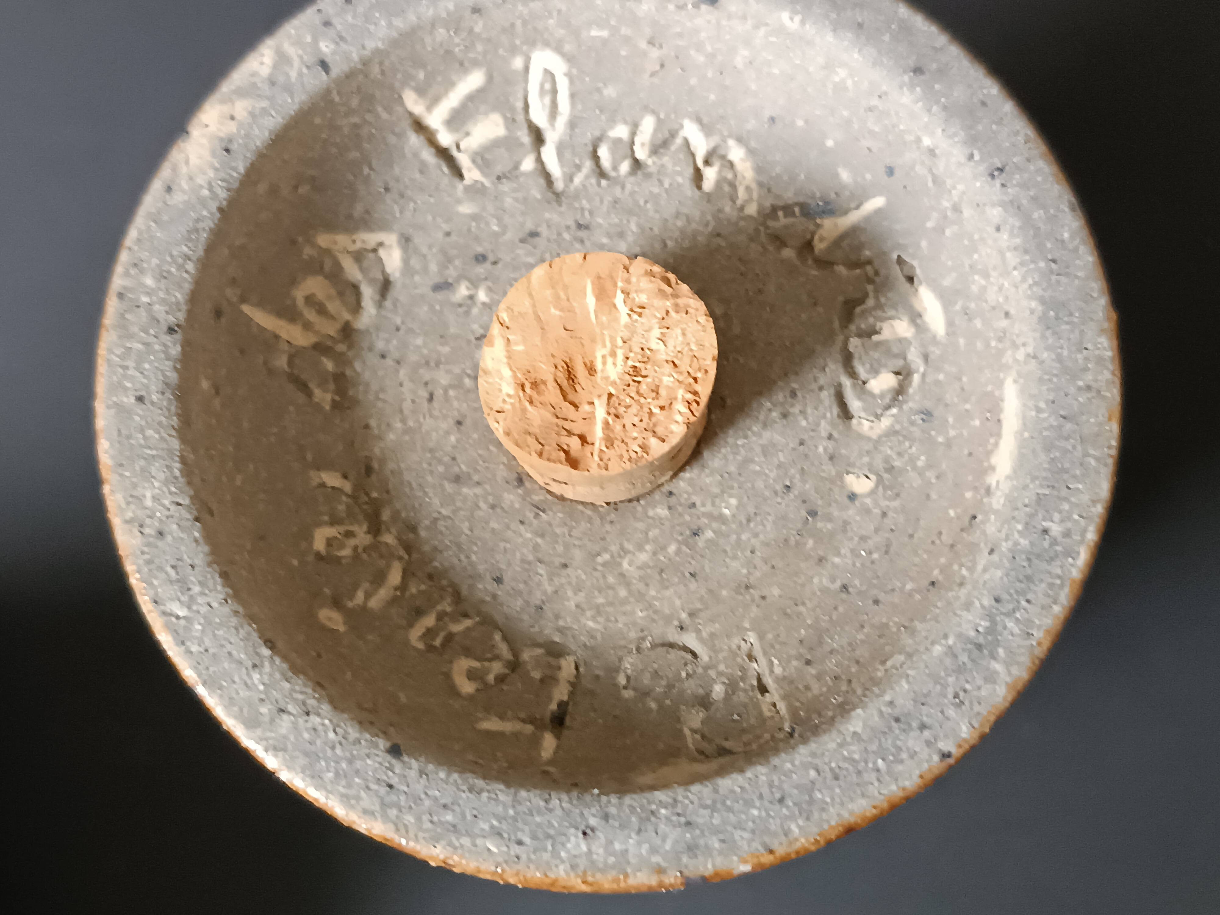 Ensemble en grès poivrier et salière Poterie des Flandres 1970