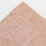 Tapis Anatolien Vintage Fait Main en Laine,Tons Rose Poudré & Beige 265x166
