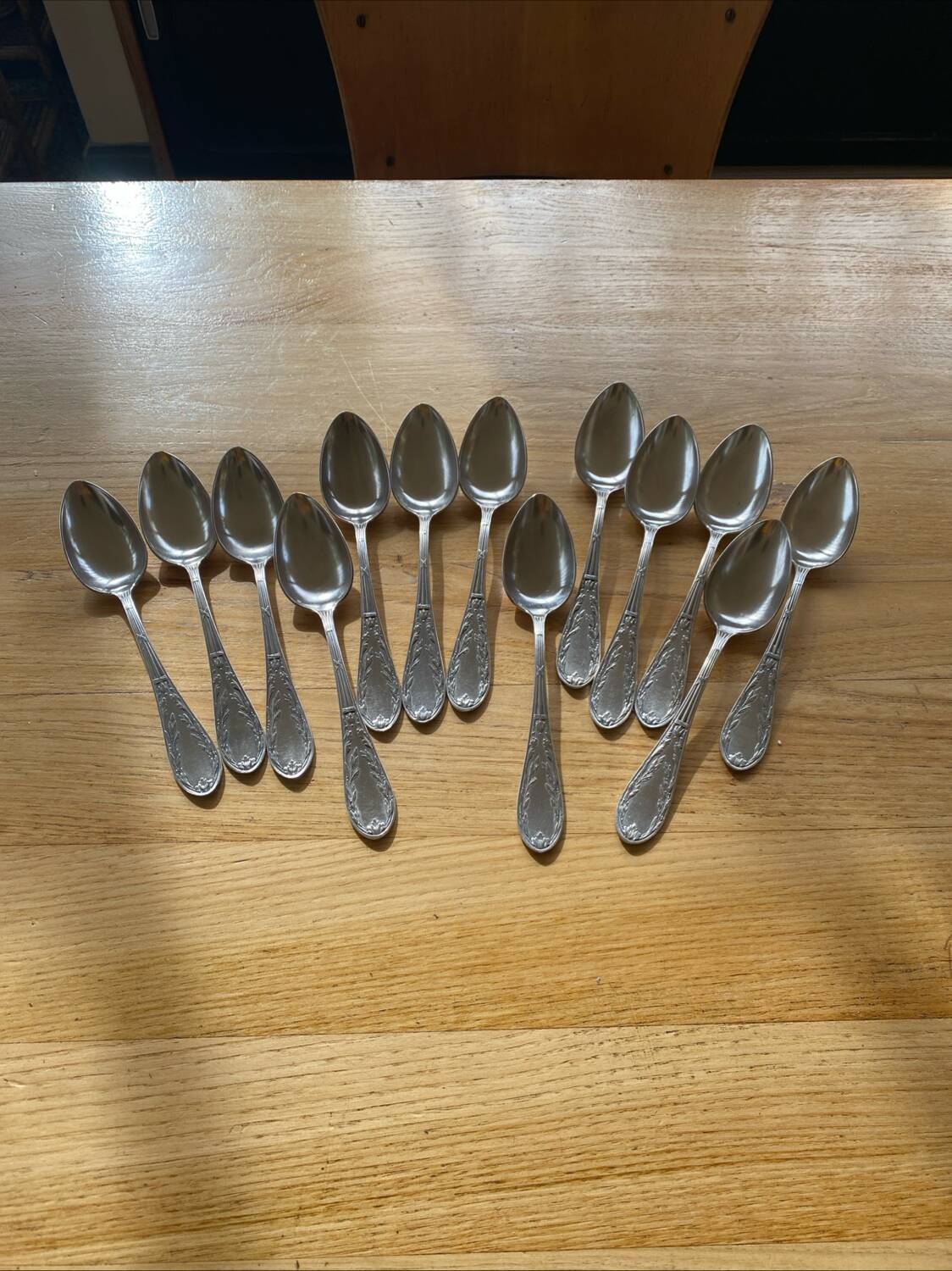 13 Apollo spoons - Silver 84g - St. Louis XVI