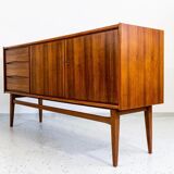 Vintage Walnut Sideboard From Bfm, Poland, 1960s