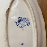Blue iron earth gravy boat