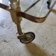 Brass and glass aluminium roller service 1960