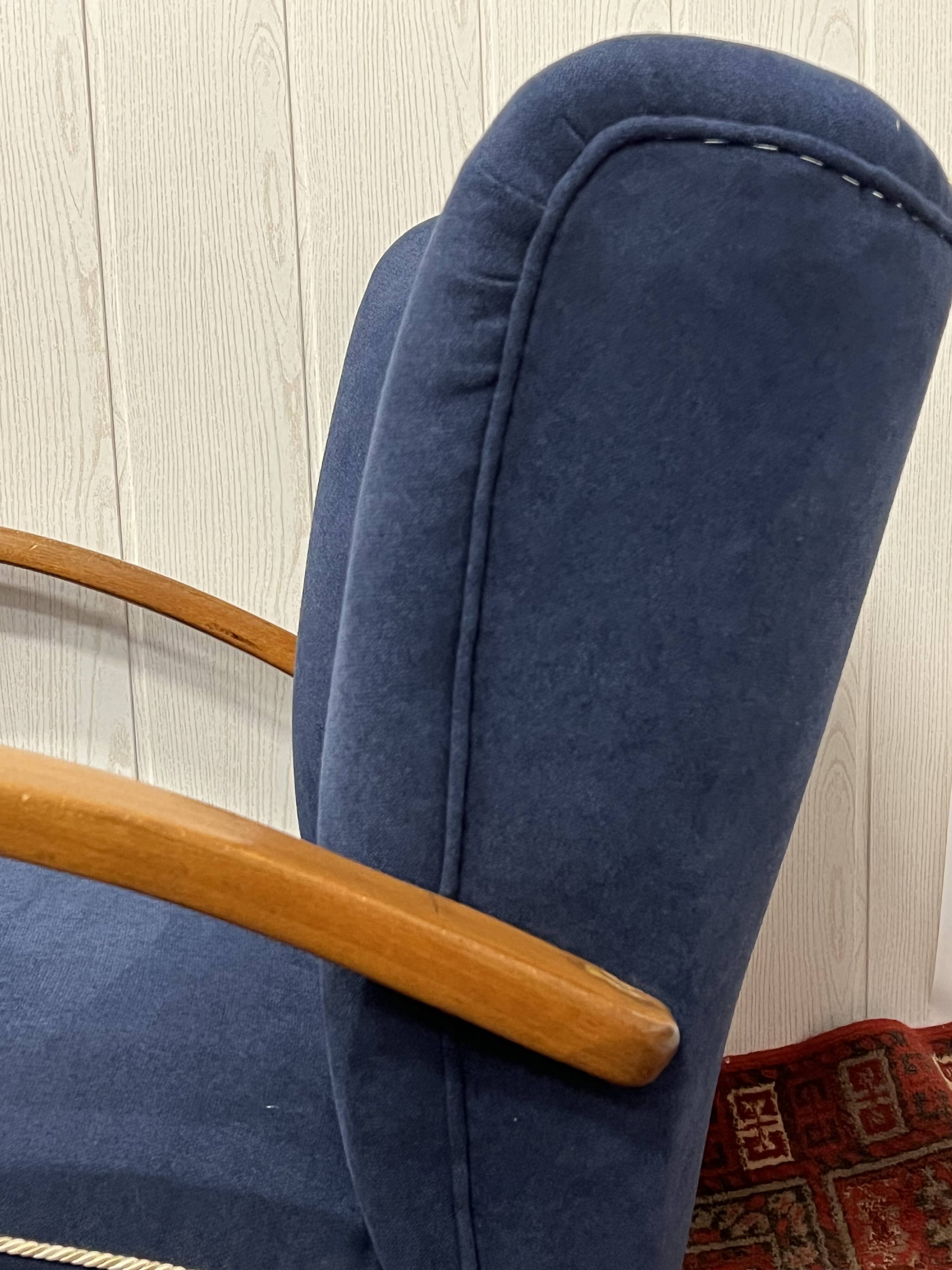 Blue vintage armchair