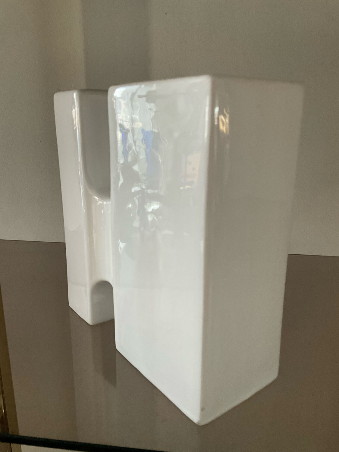 Vintage glazed ceramic vase