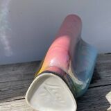 Iridescent ceramic vase signed Sicas 1960
