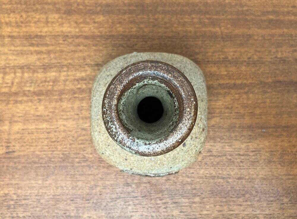 Danish vase from a pottery studio from the mid-century by Tue Poulsen, 1960s.