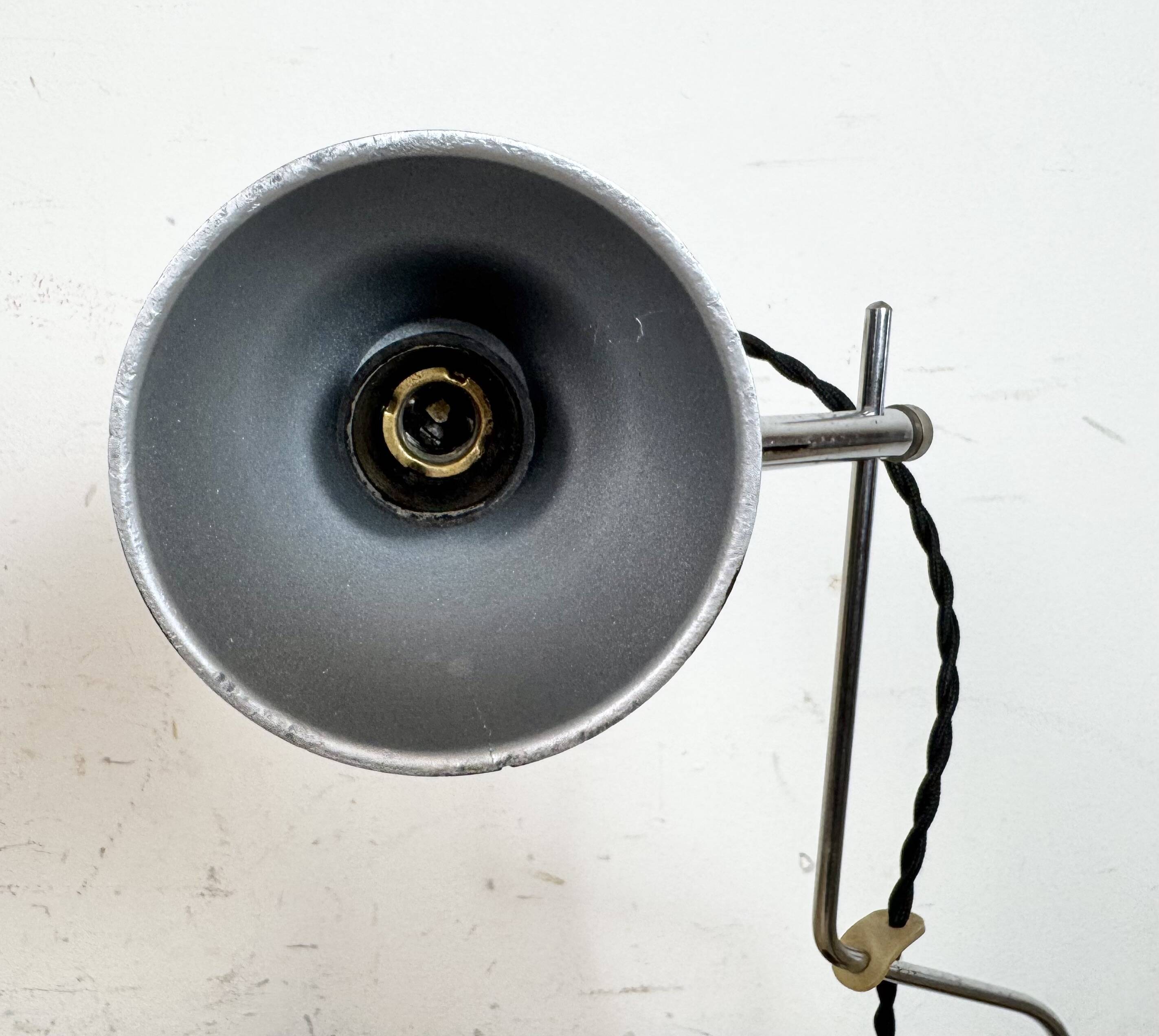 Vintage Black Bakelite Table Lamp , 1970s