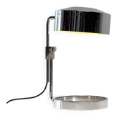 Lampe de table chromée française