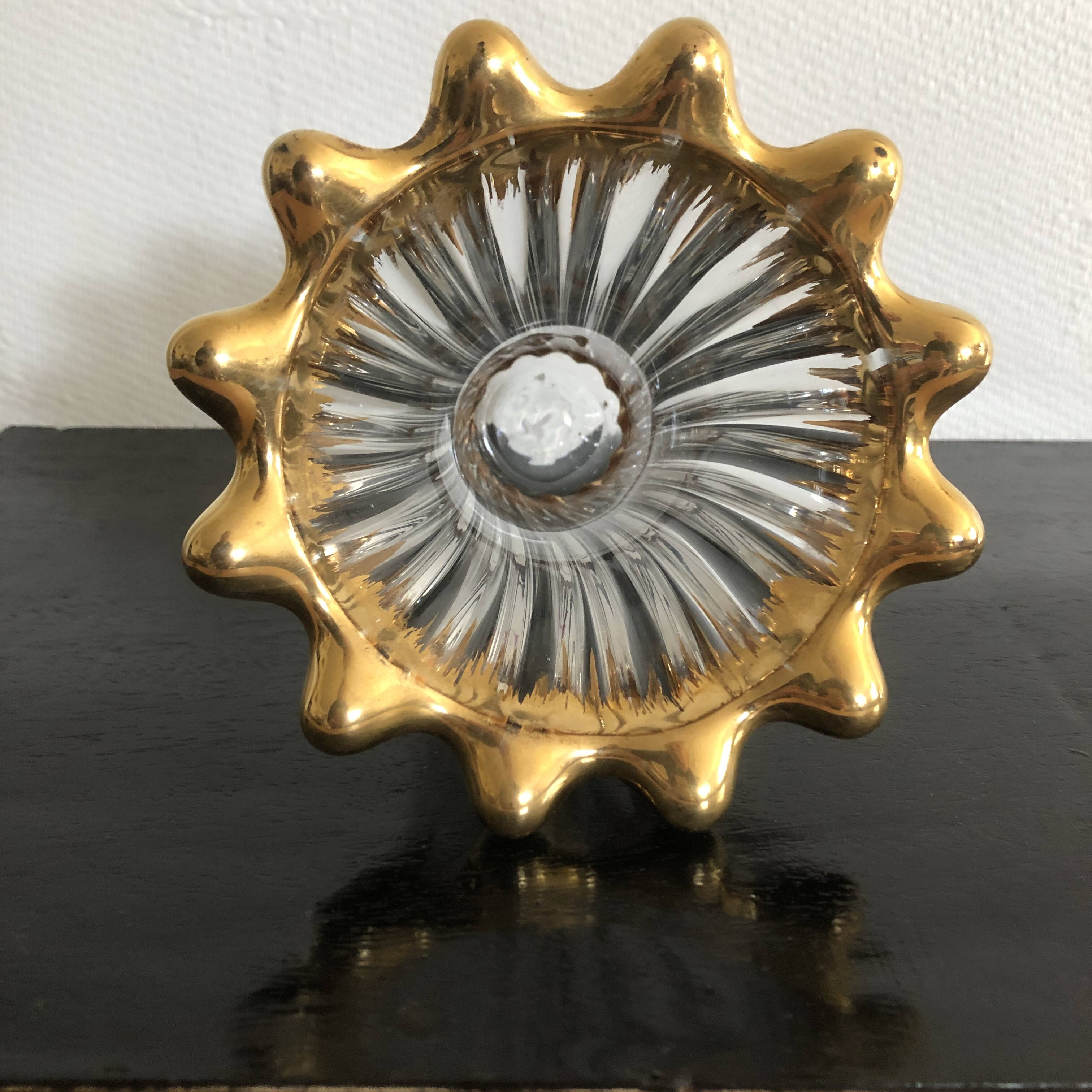 Art deco crystal vase