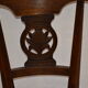 Suite of 4 chairs rustic oak