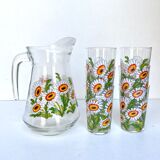 Vintage pitcher and glasses