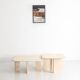 Duo de table basse carré en Erable Sycomore