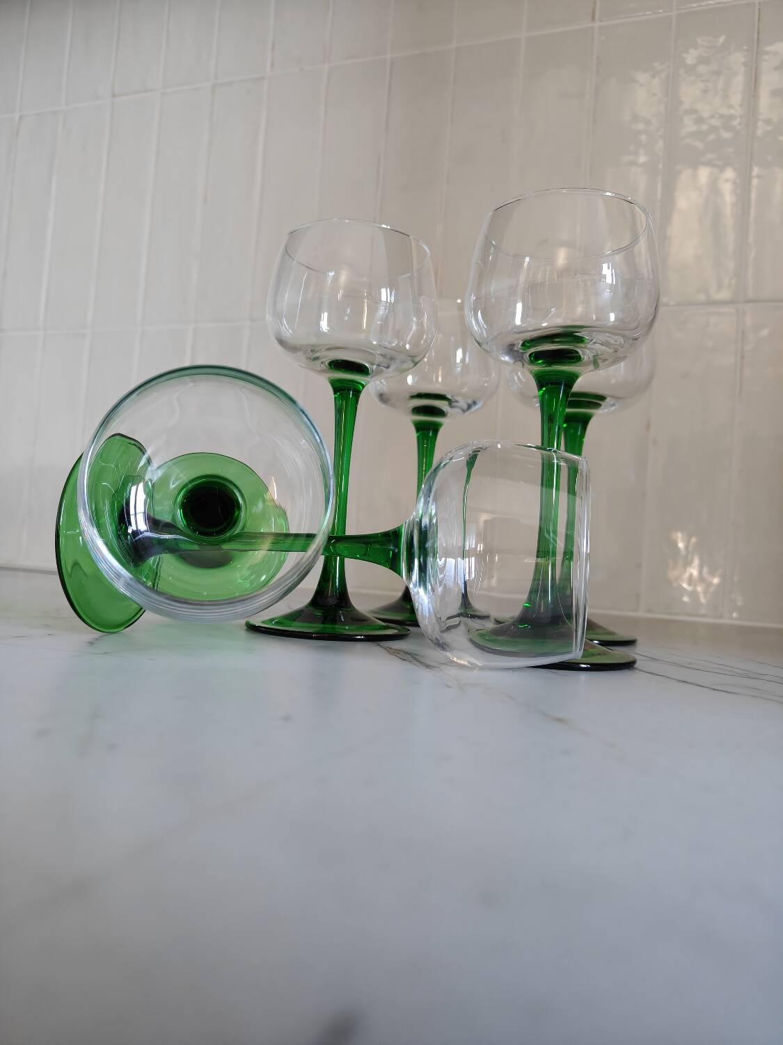 Set of wine glasses