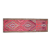 Tapis couloir vintage turc fait main en laine et coton rose des années 1970 104x358