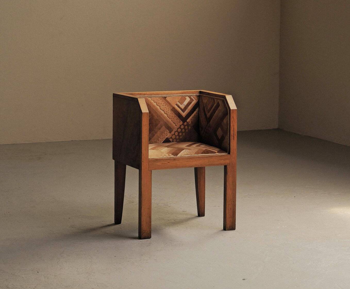 Fauteuil cubiste Art Déco, France, vers 1930