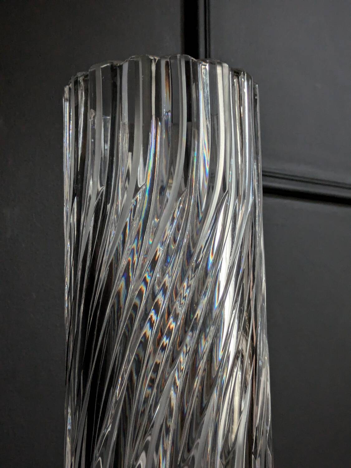 crystal vase