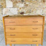 Vintage 4-drawer chest of drawers by Capelle, circa 1960s
