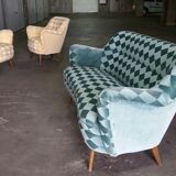 Organic year 50-60 club chairs pair