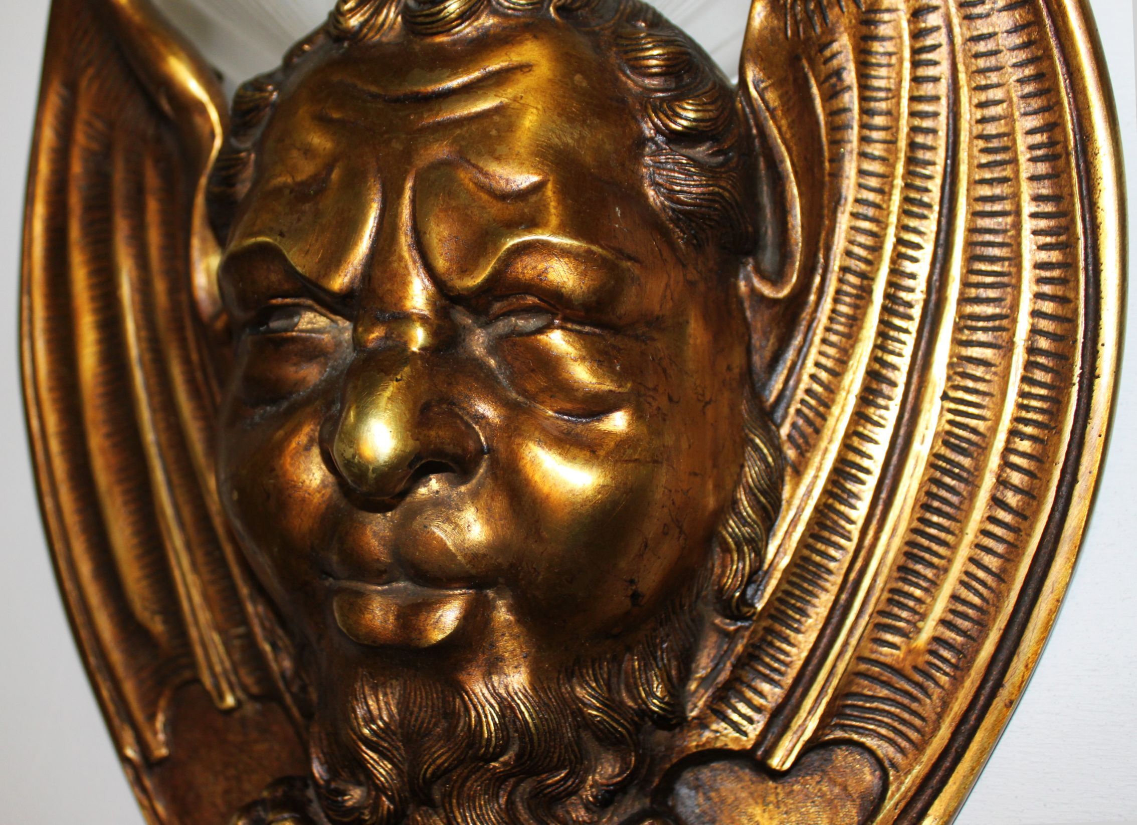 Pair of bronze wall lamps Art Deco style early twentieth century