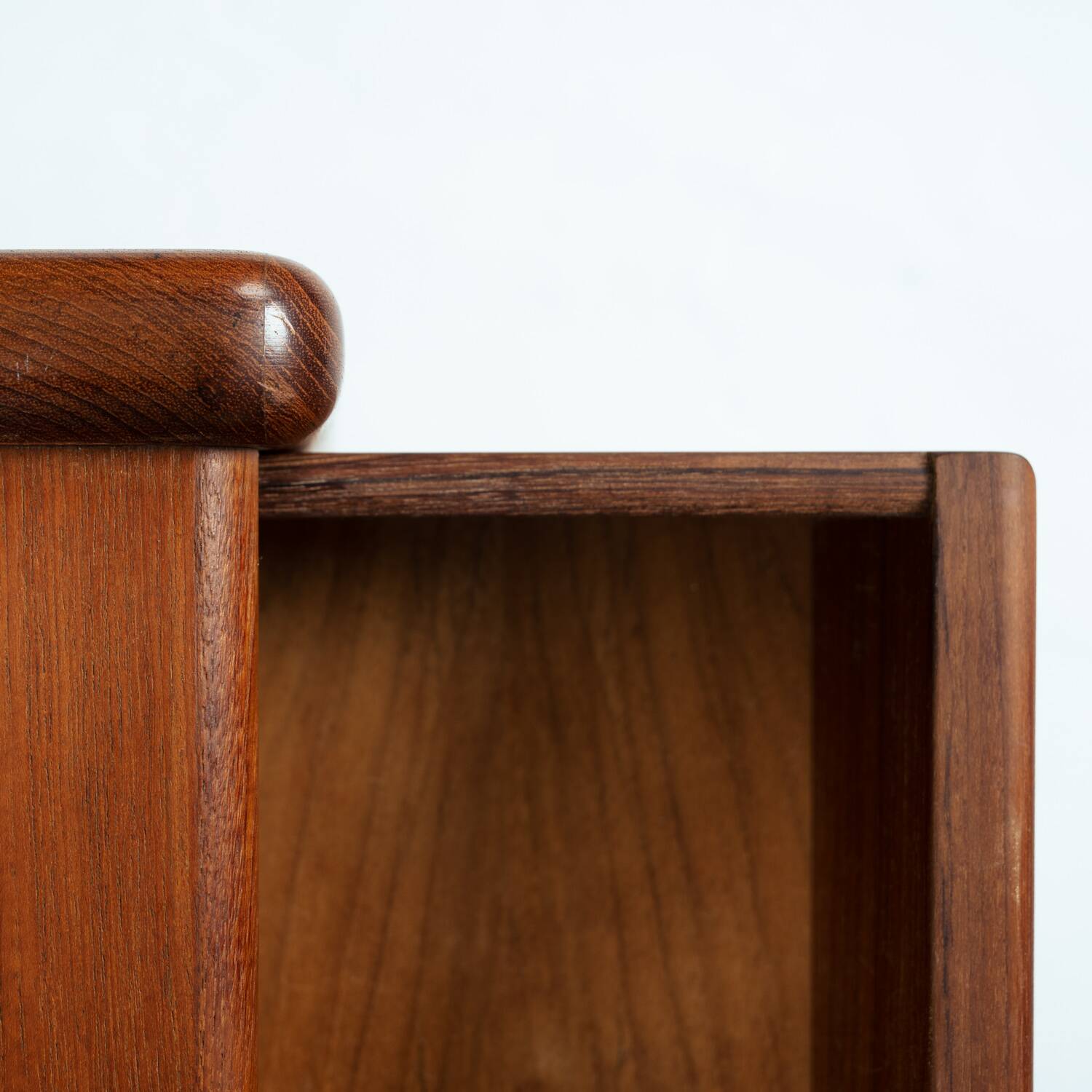 Danish teak Dyrlund credenza with visible joints, drawers and doors