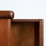 Danish teak Dyrlund credenza with visible joints, drawers and doors