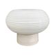 White glass spiral wall lamp by Polam Vikasy, Poland in the 1970s.