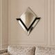 One-Off Handmade Postmodern Geometric Mirror, 1980s