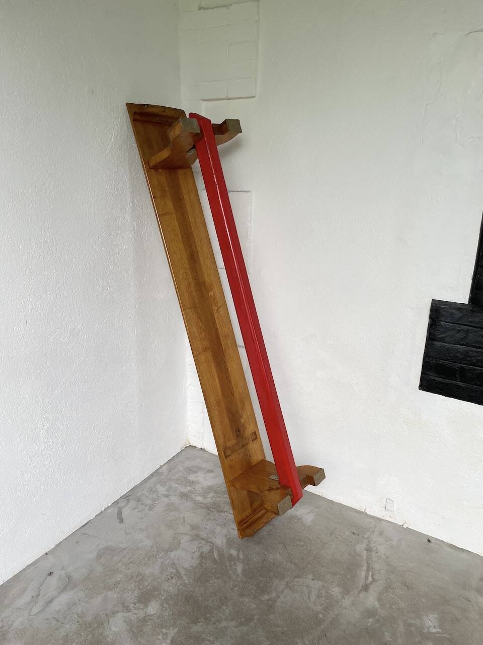 Scandinavian oak bench