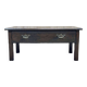 Table basse en chêne du 19ème avec un grand tiroir