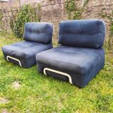 Pair of vintage Rorberg low chairs from Ikea