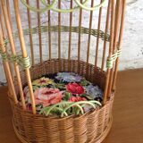 Rattan garden basket-bar