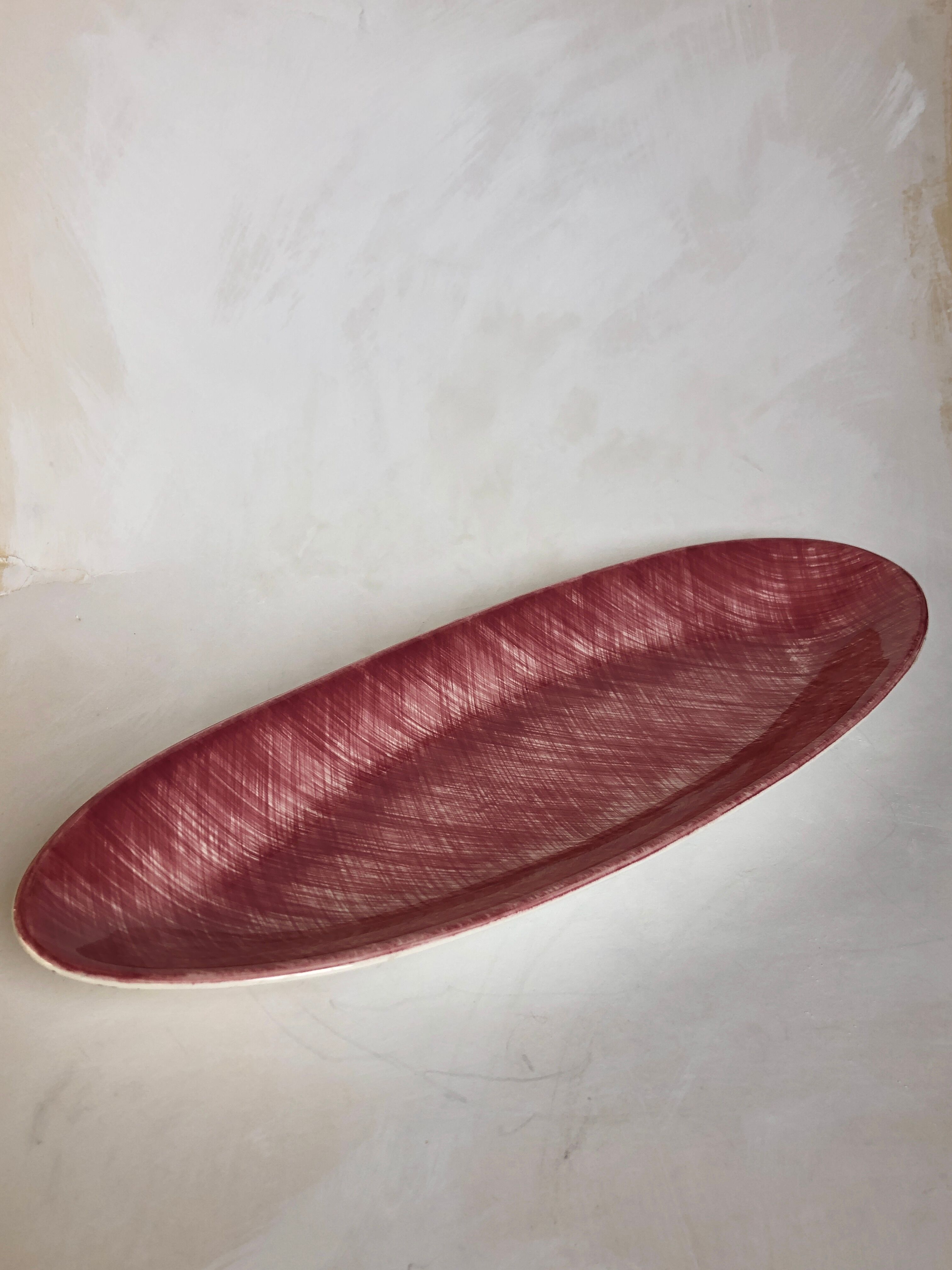 Large dish made of salins earthenware