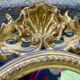 Mirror in carved wood gilded with leaf, Louis XV period, 18th century