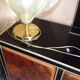 Floral lamp brass flower Laurent Rougier 1970
