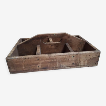 Tool box 39,3x24,5cm wood integrated handle