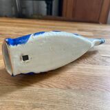 Vase ancien chinois Koi Fish bleu