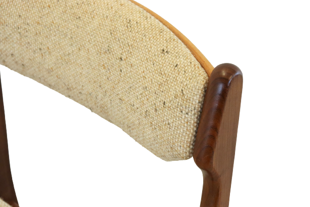 Set of 4 mid century teak chairs 'Nejede'