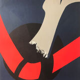 Composition, 1987. original lithograph by james pichette (1920-1996)