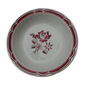 Hollow dish, round, floral decoration