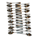24 antique silver-plated cutlery sets