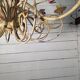 Wrought iron chandelier in Florentine style from the 1970s.