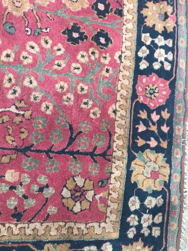 Carpet old French Janus pattern Agra done hand 196 X 296 CM