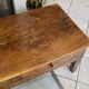 Rustic farmhouse coffee table made of solid wood with 2 drawers from the 1930s.