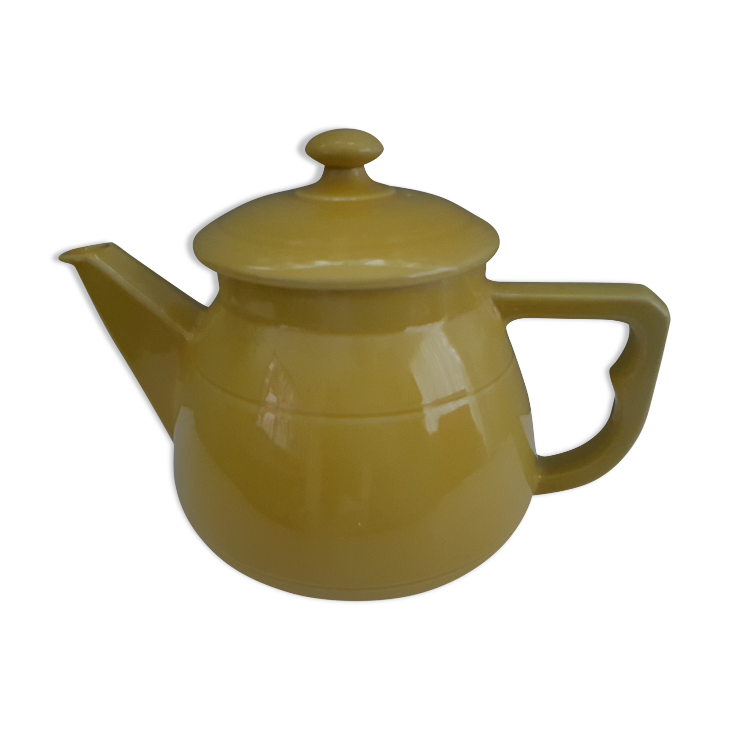 Vintage ceramic yellow coffee maker