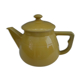 Cafetière jaune en céramique vintage