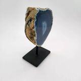 Blue Geode Agate on support