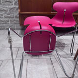 Pair of “Mariquita” designer chairs – sled base