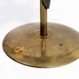Set of 3 brass sun candle holders