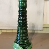Large green ceramic candle holder Morocco