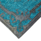 Hand-knotted unique anatolian 1980s 156 cm x 285 cm grey carpet